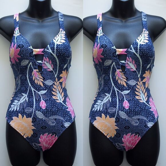 Anthropologie x Seafolly Deep-V One-Piece Swimsuit - Picture 2 of 6